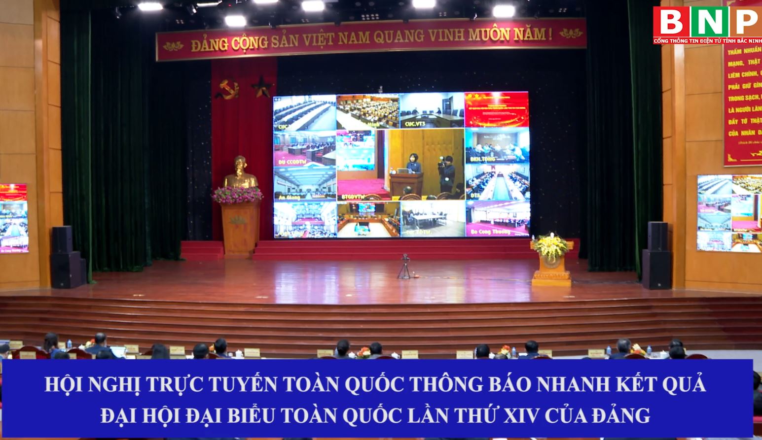 Hội nghị nghị trực tuyến toàn quốc thông báo nhanh kết quả Đại hội đại biểu toàn quốc lần thứ XIV của Đảng